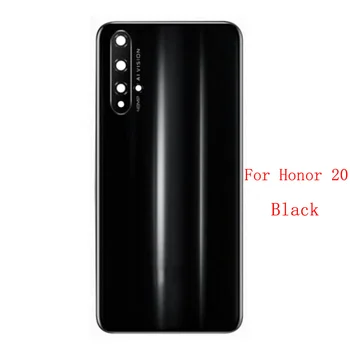 Späť Sklenený Kryt Batérie Prípade Bývania Prípade Zadné Dvere Panel Pre Huawei Honor 20 20 20Pro Zadnom Kryte+Objektív Fotoaparátu Náhradné