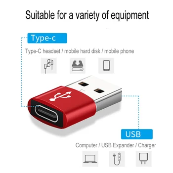 USB3.0-Typ-C OTG Adaptér Converter Pre iPhone 11 12 Pro Max Macbook pro Air Samsung A21S A51 S10 S9 Plus Typ-c, USB Telefóny
