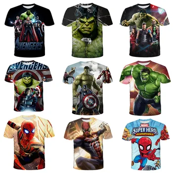 2021 3D Hulk - Obrie nové letné T-shirt bežné ulici chlapcov, dievčatá, deti módy tlače T-shirt pohode T-shirt