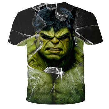 2021 3D Hulk - Obrie nové letné T-shirt bežné ulici chlapcov, dievčatá, deti módy tlače T-shirt pohode T-shirt