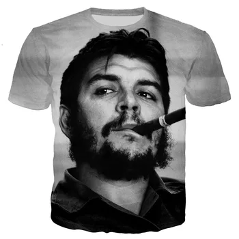 Che Guevara, T Košele Muži/ženy, Nové Módne Cool 3D Che Guevara Vytlačené T-shirt Ležérny Štýl Streetwear Trendy Unisex Tričko Topy