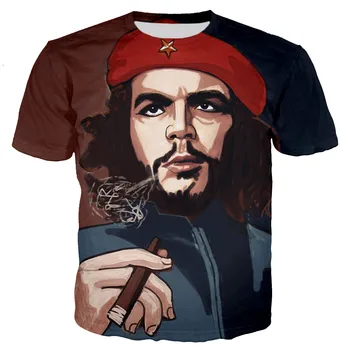 Che Guevara, T Košele Muži/ženy, Nové Módne Cool 3D Che Guevara Vytlačené T-shirt Ležérny Štýl Streetwear Trendy Unisex Tričko Topy