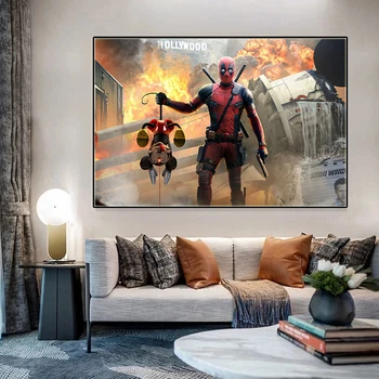 Moderný Charakter Thanos Marvel Klasické Anime Deadpool Plagát Na Stenu Art Print Filmové Plátno Na Maľovanie Na Stenu Art Obraz Domova