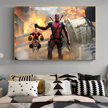 Moderný Charakter Thanos Marvel Klasické Anime Deadpool Plagát Na Stenu Art Print Filmové Plátno Na Maľovanie Na Stenu Art Obraz Domova