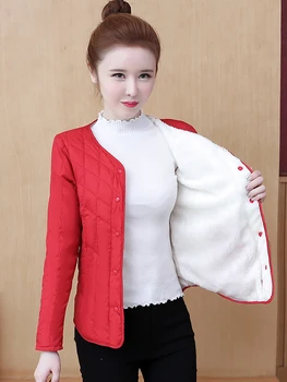 Ženské čalúnená bunda krátke štýl s luxusnou a pribrala 2021 nové zimné plus sizeM-5XL bunda ľahký malé čalúnená bunda