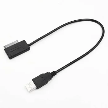 Grwibeou Nové Mini USB 2.0 / Sata II, 7+6 13Pin Adaptér Converter Pre Prenosné DVD/CD-ROM Tenká Jednotky USB2.0 Sata Kábel