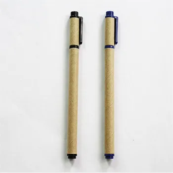 0,5 mm Blue Black Tvorivé Jednoduché Kraft Papier Trubice Gélové Pero Podpisový Pero Pre Školy Písanie Novinka kancelárske potreby Kancelárske Darčeky