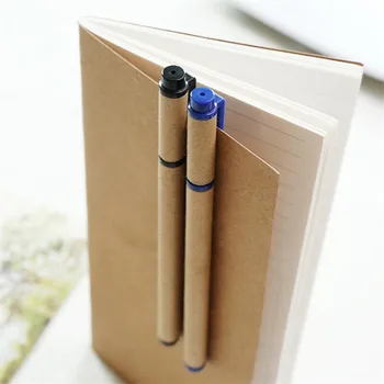 0,5 mm Blue Black Tvorivé Jednoduché Kraft Papier Trubice Gélové Pero Podpisový Pero Pre Školy Písanie Novinka kancelárske potreby Kancelárske Darčeky