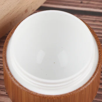 Prírodný Bambus Prázdne Kozmetický Krém Fľaša 5g 10 g 15 g 20 g 30 g 50 g Maska Jar make-up pre Starostlivosť o Pleť Kontajner