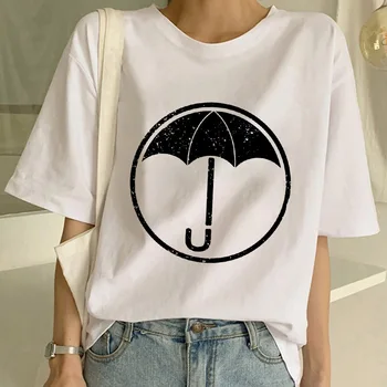Umbrella Academy Symbol Cha Diego Vanya Hip Hop Ženy Tričko Harajuku Žena Krátke Sleeve T-shirt Letné Tričko Oblečenie