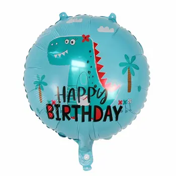 10pcs/Veľa Kolo Dinosaura Hliníkové Fóliové Balóniky Jurský Storočia Party Dekorácie Hélium Balón Baby Sprcha Narodeniny Vzduchu Globos