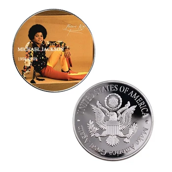 Narodeninám NÁS Michael Jackson so suvenírmi Mince Strieborné Pozlátené Kovové Mince v Hodnote Zber Domáce Dekorácie Príslušenstvo