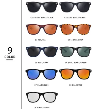 Retro Polarizované slnečné Okuliare pánske Jazdy Odtiene Muž Slnečné Okuliare Mužov Vintage Lacné 2019 Luxusné Značky Dizajnér Oculos UV400