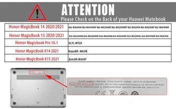 Pre HUAWEI Honor MagicBook 14 15/Pro 16.1 Kryt Česť MagicBook X15 X14 2021 Hard Shell Prípade, Laptop