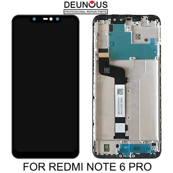 Nová pre Xiao Redmi Poznámka 6 Pro LCD Displej s Rámom Dotykový Displej Digitalizátorom. LCD Redmi Note6 Pro Montáž Opravy Dielov