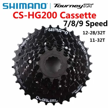 Shimano CS HG200 CS-HG200 8S 7S 9S MTB horský bicykel zotrvačníka 7 speed 8 speed 9 rýchlosť kazeta 12-32T 12-28T časti bicyklov