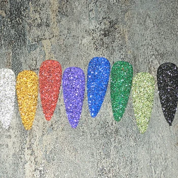 1Box Reflexná na Nechty, Glitter Prášok Lesklé Prachu Svietiť V Tme Pre Bar Disco Šumivé Pigment Fluorescenčné Nail Art Dekorácie