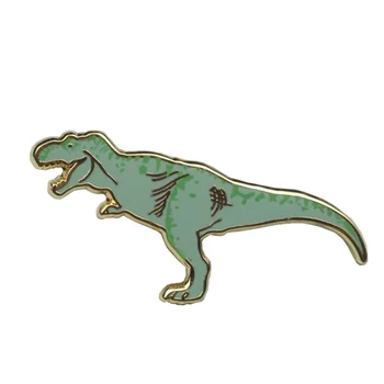 Rozkošný Dinosaura Smalt Pin Čaj rex Odznak Pletenie Zvierat Brošňa Cartoon art Príslušenstvo