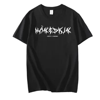 Talianska Kapela Maneskin T Shirt 2021 Nové Letné Módy Mužov Bežné Hip Hop T-Shirt Hot Muž Harajuku Kawaii Tee Tričko T Košele