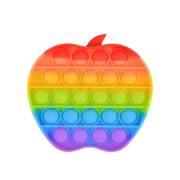 Jednoduchá sieťová výstuž Anti-stres zmyslové hračka Push fidget hračka Popite silikónové Zmyslové disky prášok relaxačná Rainbow Candy farby