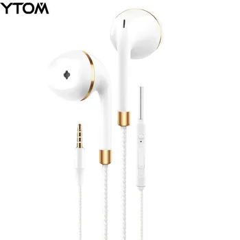 YTOM Nové Q1S In-Ear Slúchadlá Pre IPhone Xiao Samsung Basy Slúchadlo Headset