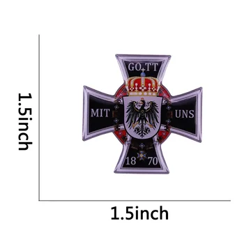 Nemecko Prusko Medaila, Aby Kríž Odznak GOTT MIT UNS 1870 nemecký Orol Ríše Pin