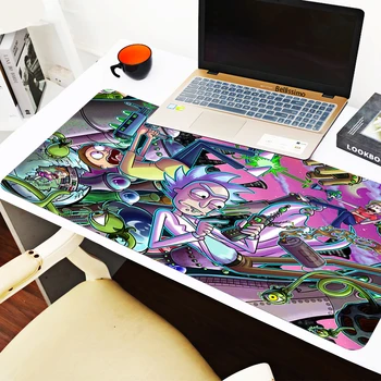 Anime Morty Podložka pod Myš herné príslušenstvo rýchlosť mini pc Gamer stôl Mat Notebook, Klávesnica Tabuľka tapis souris mousepad rick 90x40