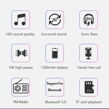 Rádio FM Prijímač Vonkajšie Prenosné Aux Bezdrôtový Reproduktor Bluetooth Subwoofer, Soundbar Zvuk Hudby Box Bar Basy Hifi Blutooth Domov
