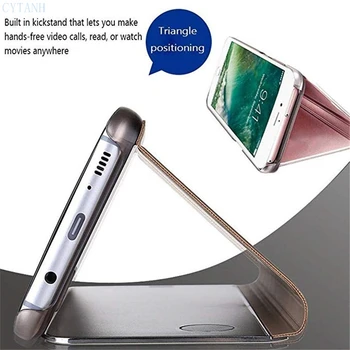 Luxusné Smart Mirror Flip Telefónu Prípade Pre LG V60 K61 K41S K51S K42 K52 V30 Pro G8 Q60 K50 K50S Ochranné puzdro Pre LG Zamat 5G
