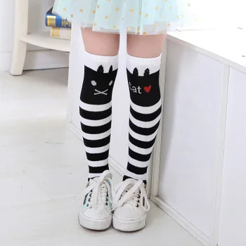 Dievča Ponožky 3-12 Rokov Bavlna Kolená Vysoké Ponožky Krásne Dlhé detské podkolienky Deti Tanec Ponožky Dievča Todder Dieťa