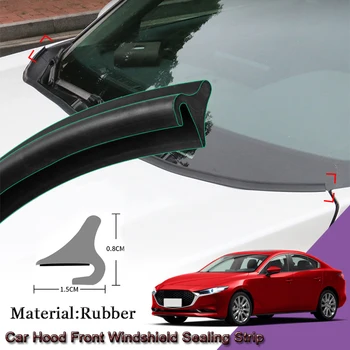 DIY 1.8 m Auta Tesniace Pásy Windshied Spojler Výplň Chráni Hrany Weatherstrip Pásy Nálepky, Auto Príslušenstvo Pre Mazda 3 roky 2010-2020