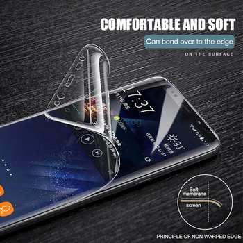 Hydrogel Film Screen Protector Samsung Galaxy S21 Ultra S20 FE S9 S10 S8 Plus Poznámka 9 8 20 Ultra 10 Lite Ochranný Kryt