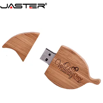 JASTER drevené USB 2.0 list model usb flash disku kl ' úč 4 GB 8 GB 16 GB 32 GB, 64 GB pero jednotka U disku dar (zadarmo vlastné logo)