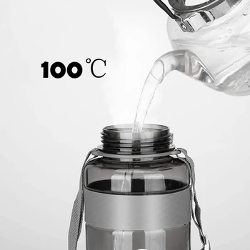 700/1000/2000/3000ml Športové Fľašu, Pohár Veľkú Kapacitu Plastová Fľaša na Pitie Vody s Slamy BPA Free pre Mužov, Ženy