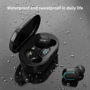 E7S TWS Bezdrôtové Slúchadlá Bluetooth Slúchadlá Potlačením Hluku Vodotesný LED Displej In-ear Headset 3D Stereo Slúchadlá