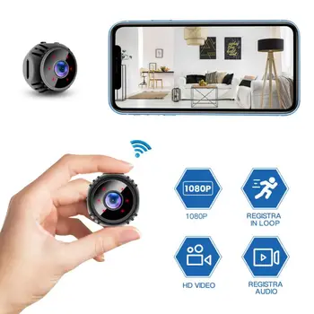 W8 WiFi Mini Kamera HD 1080P Senzor Nočné Videnie Videokamera Pohybu Bezdrôtovej Mikro Kamera Home Security Dohľadu Opatrovateľka Fotoaparát