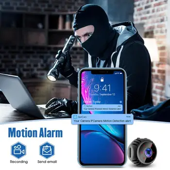 W8 WiFi Mini Kamera HD 1080P Senzor Nočné Videnie Videokamera Pohybu Bezdrôtovej Mikro Kamera Home Security Dohľadu Opatrovateľka Fotoaparát