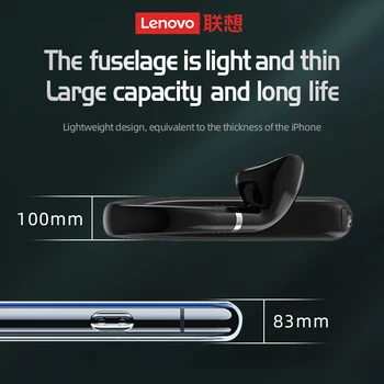 2021 Lenovo TW16 Earhook Slúchadlá Bezdrôtová 5.0 Slúchadlá Pre Jazdu Stretnutie S Mikrofónom