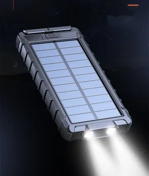 Solar Power Bank Nepremokavé 80000mAh Solárna Nabíjačka USB Port Externá Nabíjačka pre Xiao 5S Smartphone Výkon Banka s LED Svetlom