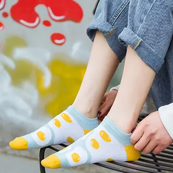 Letné Lodi Ponožky Cartoon DOPLNKY, Ovocie Potraviny Vytlačené Členkové Ponožky Dievčatá Japonský Bavlna Zábavné Ponožky Ženy Priedušné Ponožky Streetwear