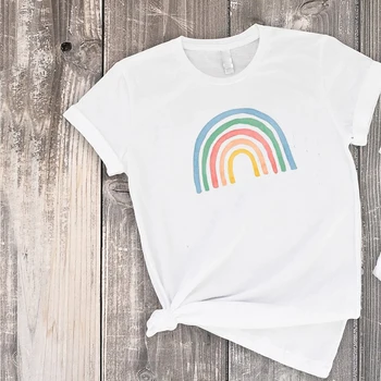 Rainbow, Tričko Rodiny Zodpovedajúce Oblečenie Rainbow Detské Tričko Dievčatá Chlapci Maminku a Mňa Oblečenie Tlač Módne 2020 Lete
