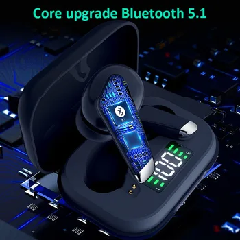 Bezdrôtové Slúchadlá TWS Bluetooth Slúchadlá 5.1 s Mic Športové Vodotesné Slúchadlá, Dotykové Ovládanie Mini Slúchadlá pre Samsung Lotus