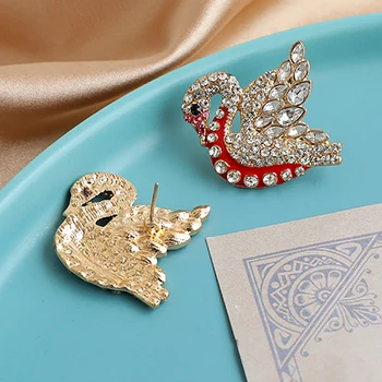 ZHINI Nové Módne CZ Krištáľové Náušnice pre Ženy Elegancie, Šarmu Swan Drop Náušnice Vyhlásenie Šperky 2020 Brincos Veľkoobchod
