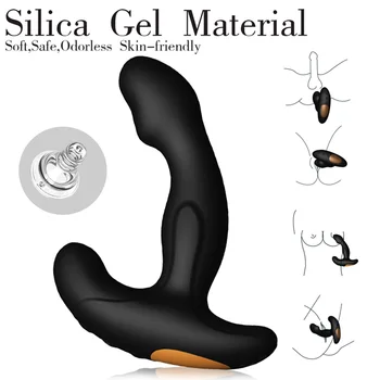 Mužskej Prostaty Stimulátor Vibrátor Gay Sex Hračky 12 Frekvencia Prostata Masér Dildo Análny Zástrčky Silikónové Bezdrôtový Vibrátor