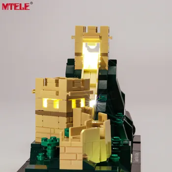 MTELE LED Svetla Kit pre 21041 Architektúry Veľký čínsky Múr , NIE stavebným Model