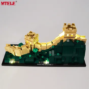 MTELE LED Svetla Kit pre 21041 Architektúry Veľký čínsky Múr , NIE stavebným Model