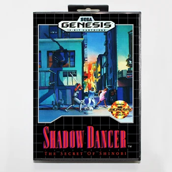 Tieň Tanečník Tajomstvo Shinobi 16bit MD Hra Karty Pre Sega Mega Drive/ Genesis s Retail Box