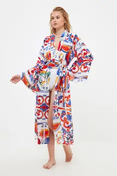 Trendyol Mozaika Kimono & Kaftan TBESS21KM0100
