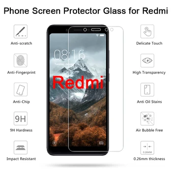 2 ks! Tvrdené Ochranné Bezpečnostné Sklo pre Xiao Redmi Poznámka 7 6 5 Pro 5A Prime Screen Protector na Redmi Poznámka 4X 4 3 2