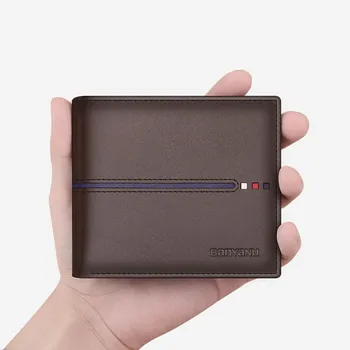 2021 Novej pánskej Peňaženky Originálne Kožené Peňaženky RFID Blokovanie Násobne Ultra Tenké Podnikania Držiteľa Karty v Peňaženke Peňazí, Taška Peňaženky Muž